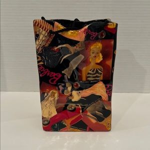 Vintage 1990s Enesco Barbie Fashion Collectible Nicole Miller Ceramic Bag Vase